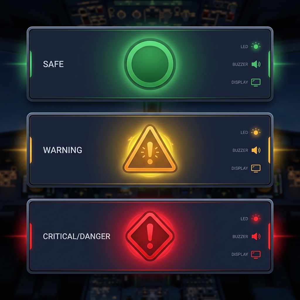 GPWS Alert Levels Visualization